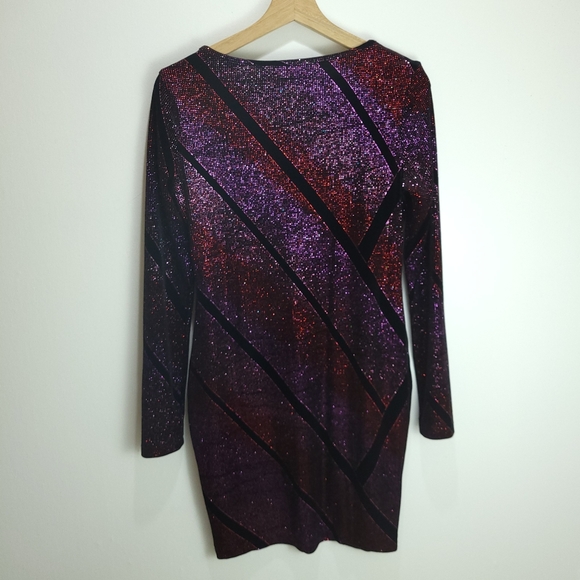 NWOT Topshop Sparkly Velour Dress - Picture 2 of 10